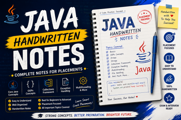 Java Handwritten Notes PDF